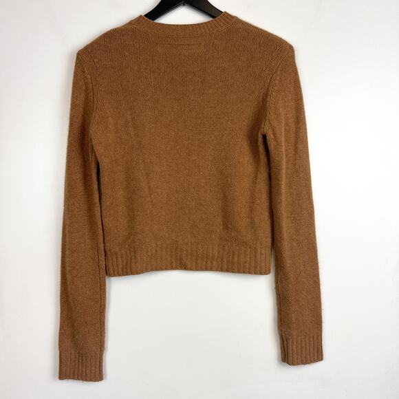 Enza Costa 100% Cashmere Knit Sweater Tan Brown - XS - Picture 7 of 10